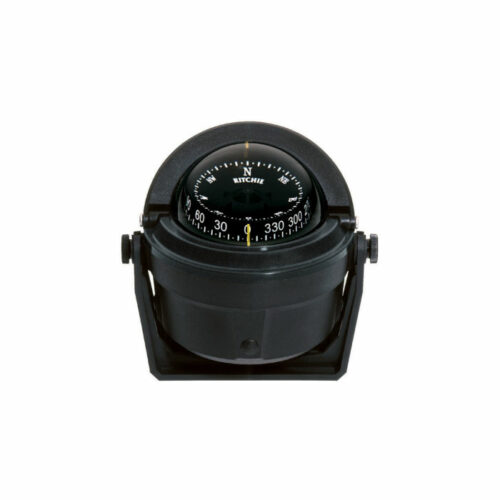 Ritchie Navigation B-81 Voyager Bracket Mount Combi-Dial Compass, Black, 3″